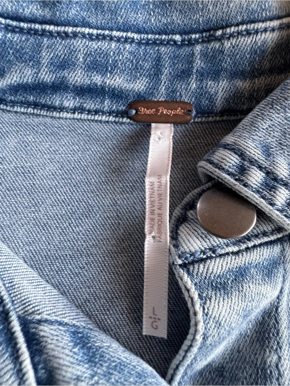 Free People Roadhouse Denim Mini Dress